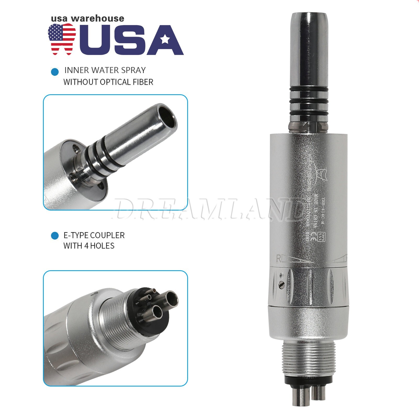 Dental Air Motor Slow Low Speed Handpiece Cooling Unit Internal Water Spray M4