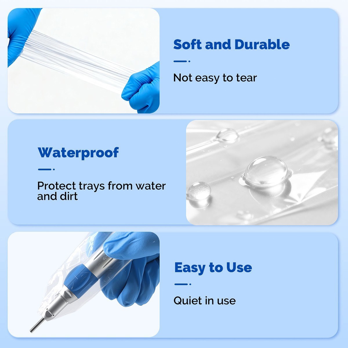 500 pcs /box Disposable Dental Low / Hight Speed Handpiece Sleeves Covers