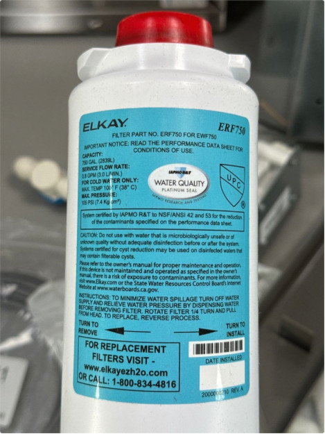 Elkay LBWD00BKC ezH2O Liv Built-in Filtered Water Dispenser NON-REFRIGERATED