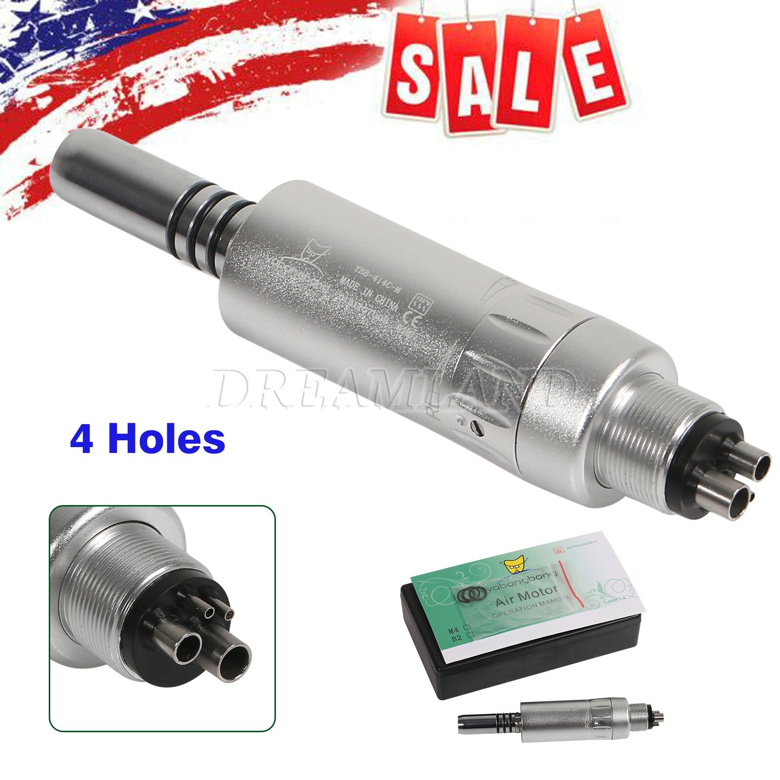 Dental Air Motor Slow Low Speed Handpiece Cooling Unit Internal Water Spray M4