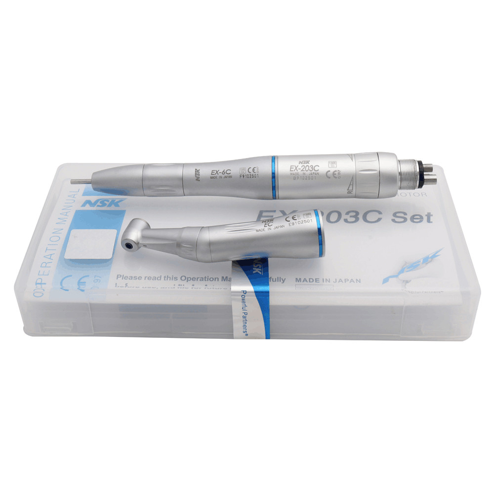 Dental Internal Water Spray Low Speed Handpiece Set Inner Channel Drill M4 USA