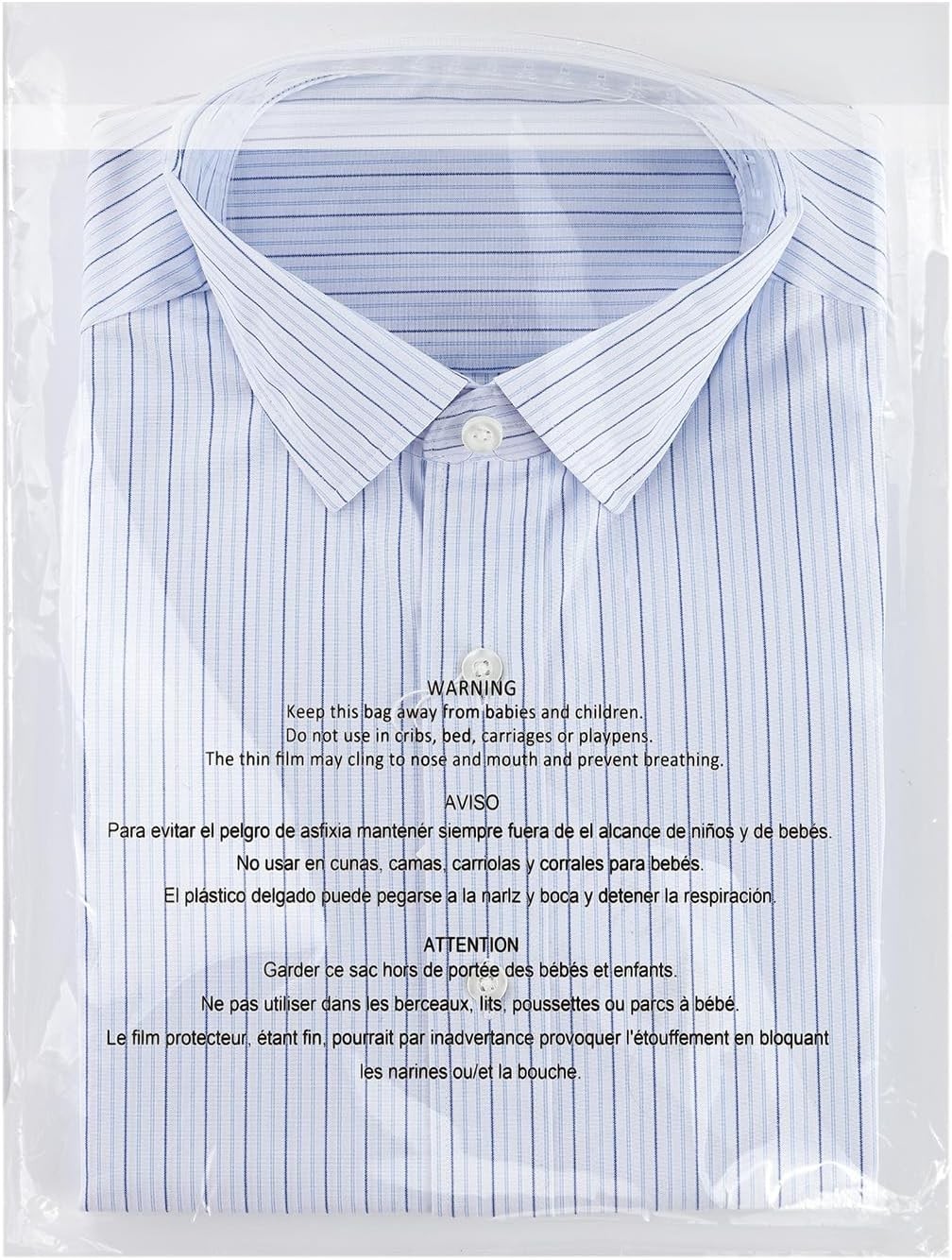 500 Count – 12″ x 15″, Self Seal 1.6 Mil Clear Plastic Poly Bags with Suffoca…