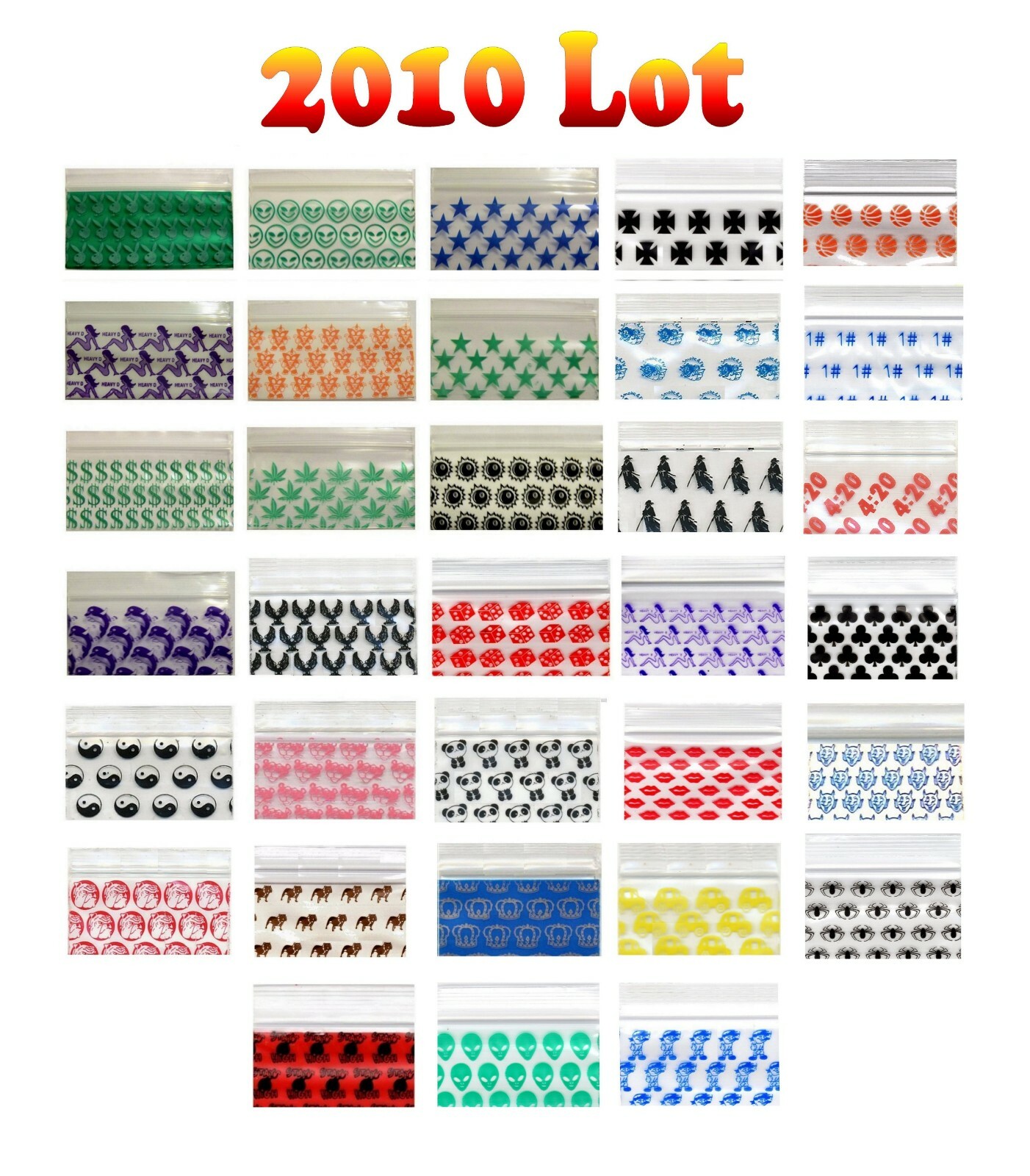600 LOT OF APPLE MINI ZIP DESIGN BAGGIES U PICK DESIGN & SIZES 600 LOT