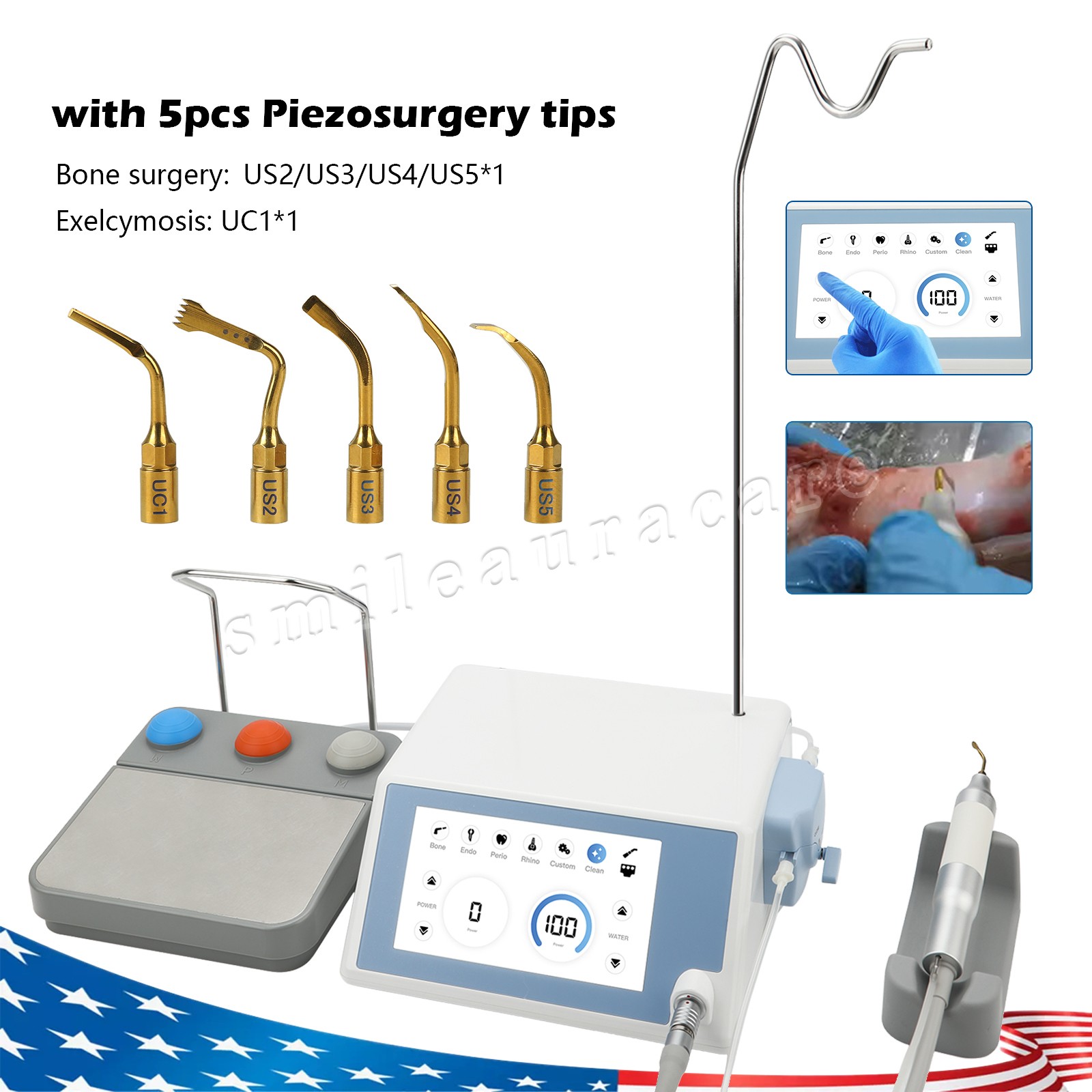 Dental Piezo Surgery Bone Cutter Ultrasonic Bone Piezosurgery Surgical Motor