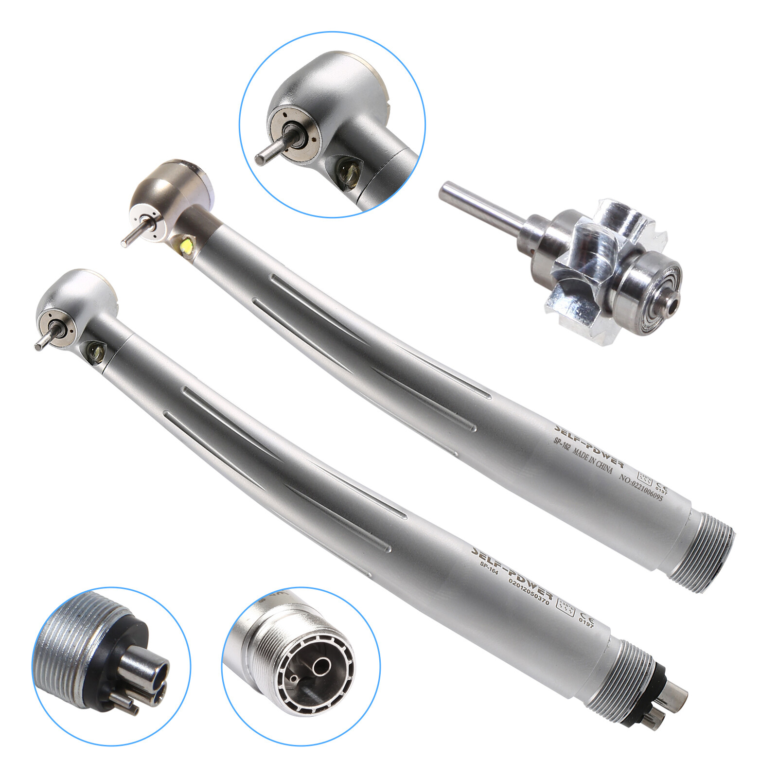 NSK Type Dental PANA Max High Speed LED Handpieces Internal Triple Spray Push CE