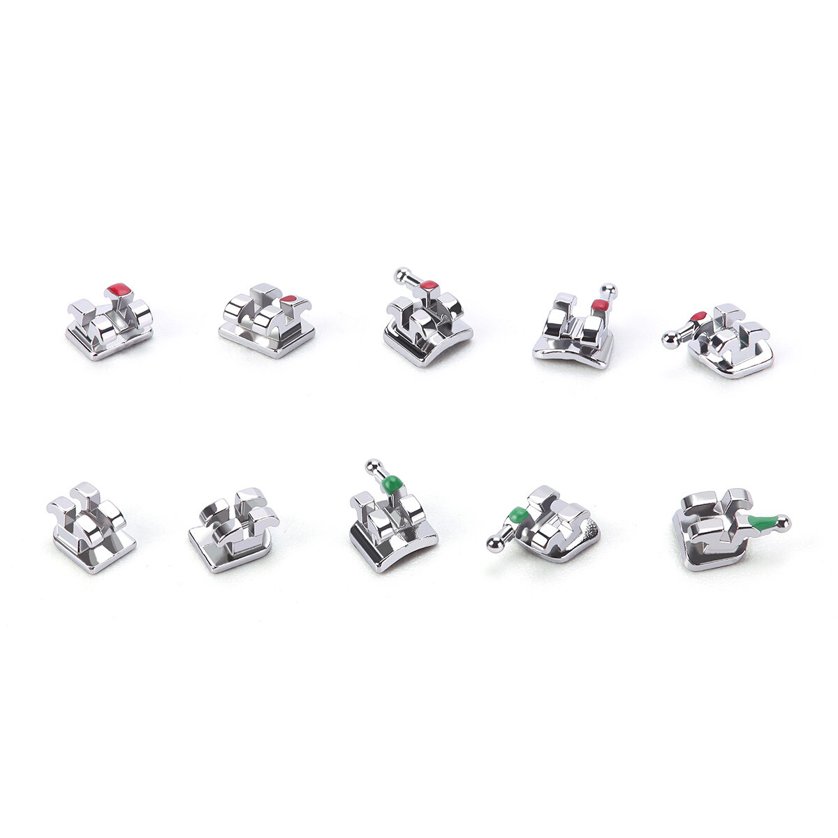 Dental Orthodontic Monoblock Brackets Braces Mini Roth/MBT 0.022/0.018 3/345 Hk