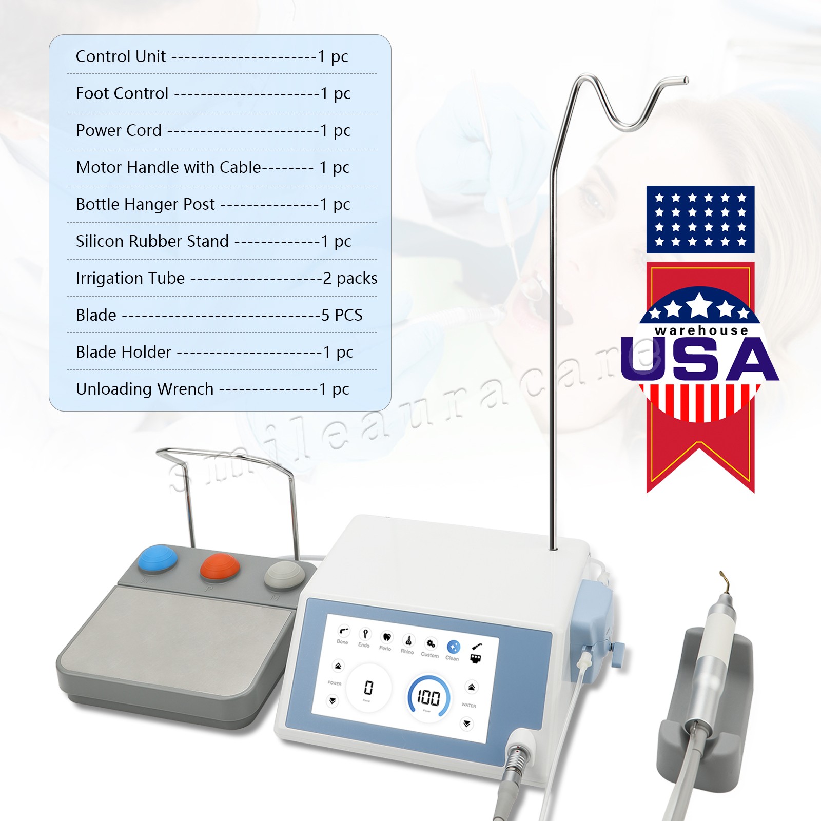 Dental Piezo Surgery Bone Cutter Ultrasonic Bone Piezosurgery Surgical Motor