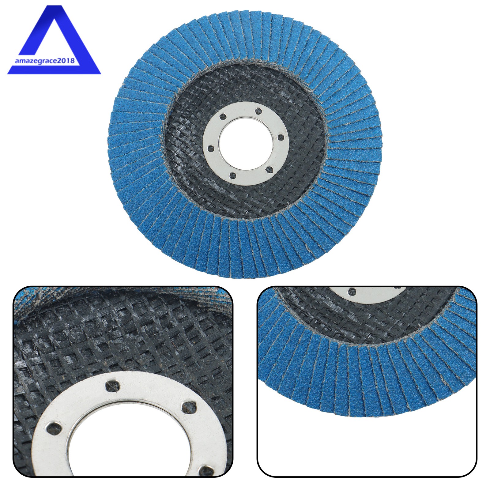 20 Pack Flap Discs 4.5″ × 7/8″ for Angle Grinder Flapper Wheel 80Grit Type 29