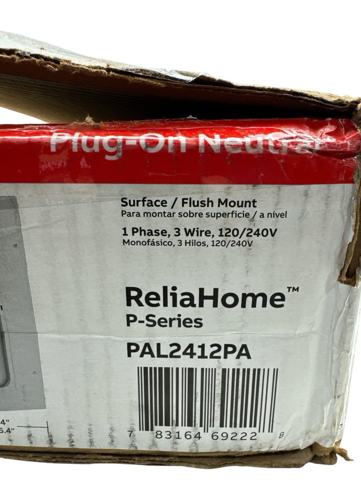 ABB 125 Amp 24-Space 48-Circuit Main Lug Plug-On Neutral Value Pack PAL2412PA