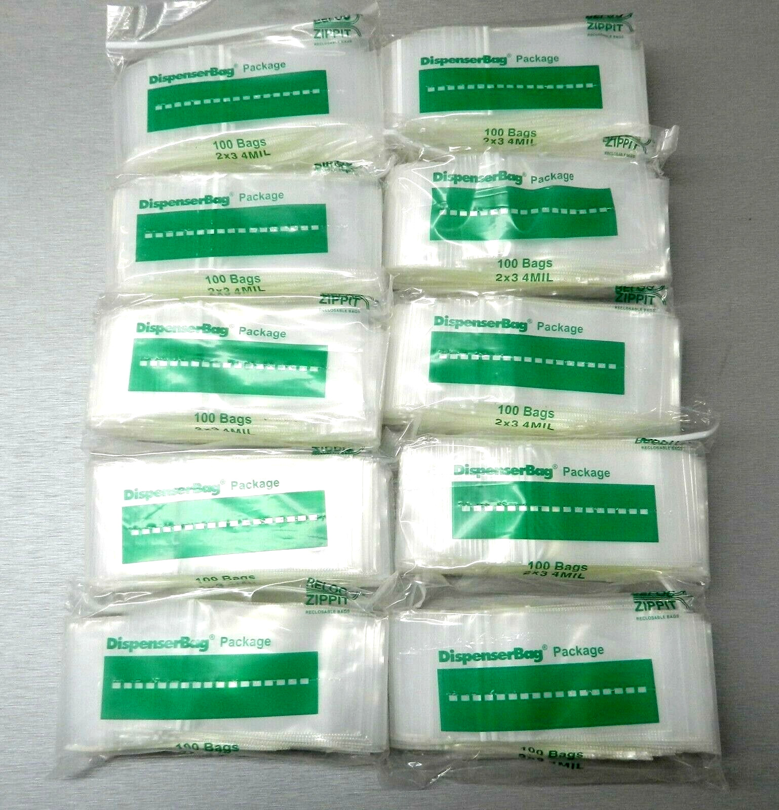 1000 Clear 2″x3″ Bags 4Mil Reloc Zippit Reclosable Slide Lock Thick 2×3 1,000 Pc