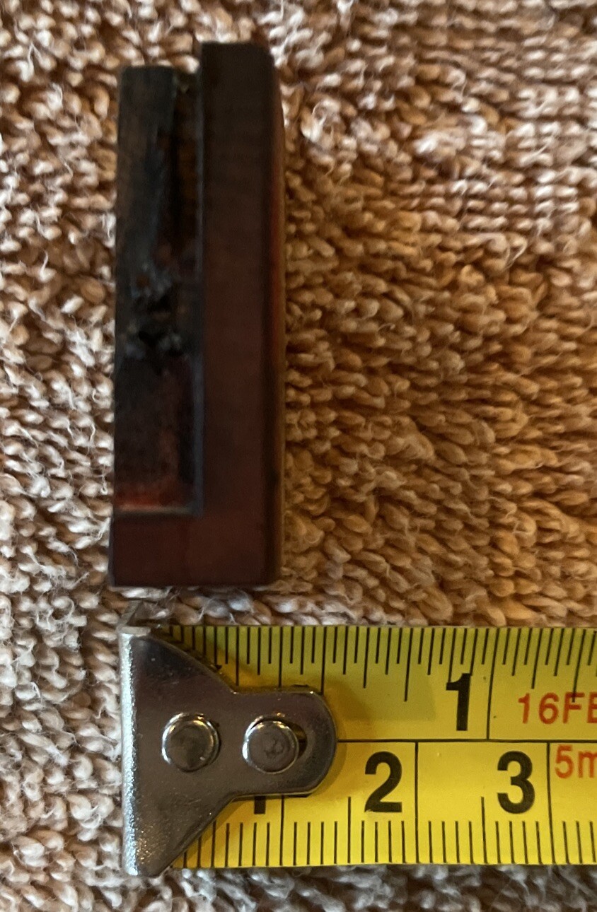 Letter L Letterpress Vintage Wooden Print Block Stamp
