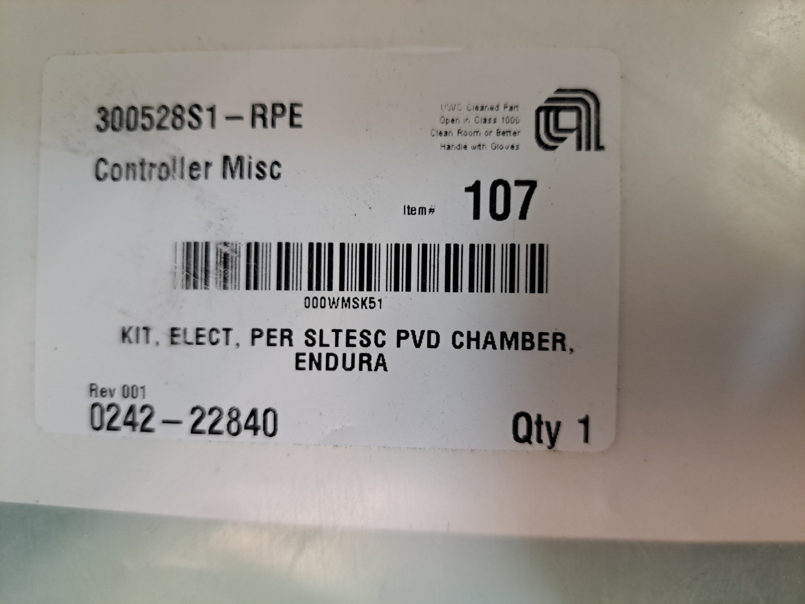Applied Materials AMAT 0242-22840 Elec Kit Per SLTESC PVD Chamber Endura New