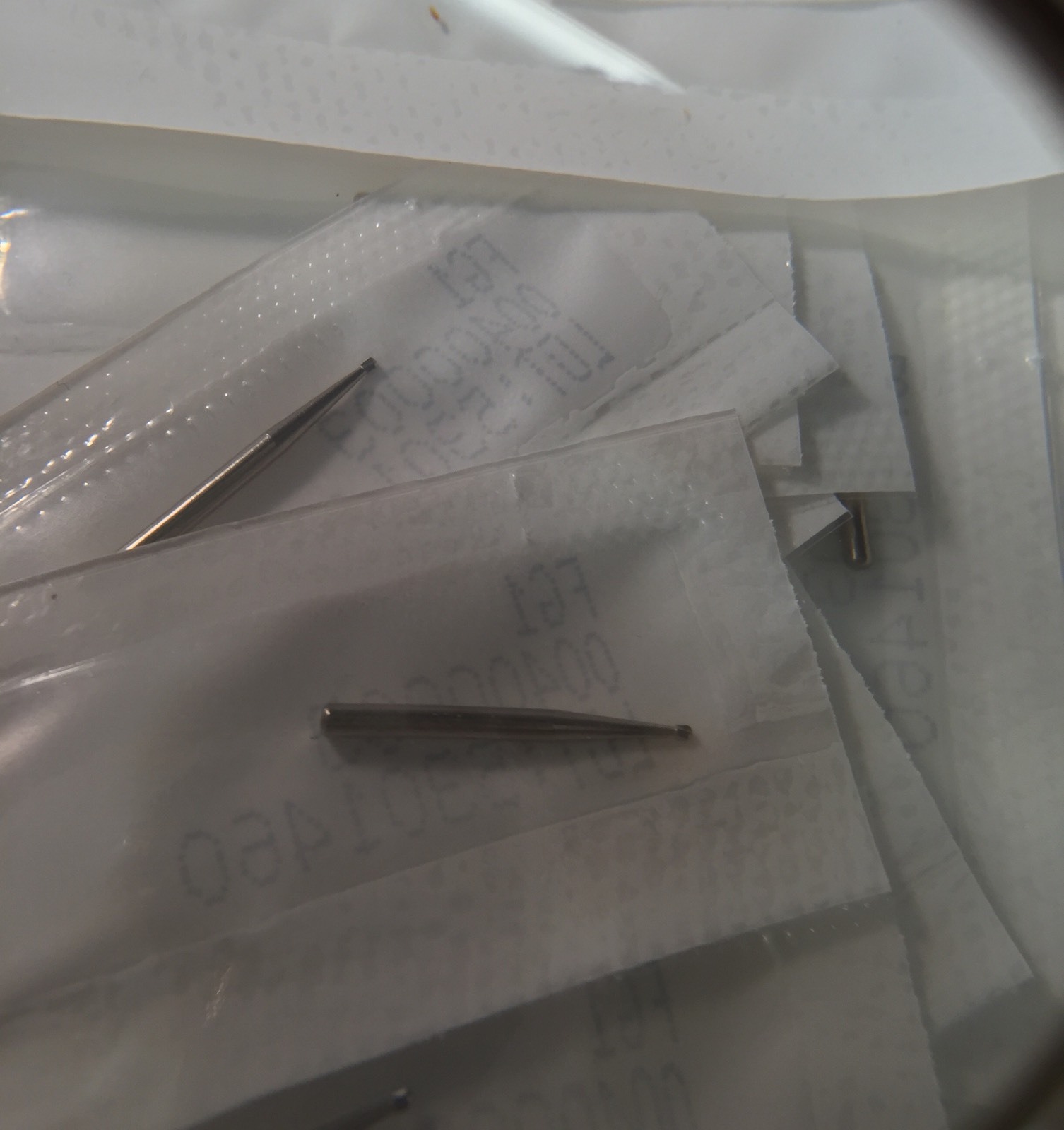 Fg #1 Carbide Burs 100/pk Made By KERR. 0.8 mm Head
