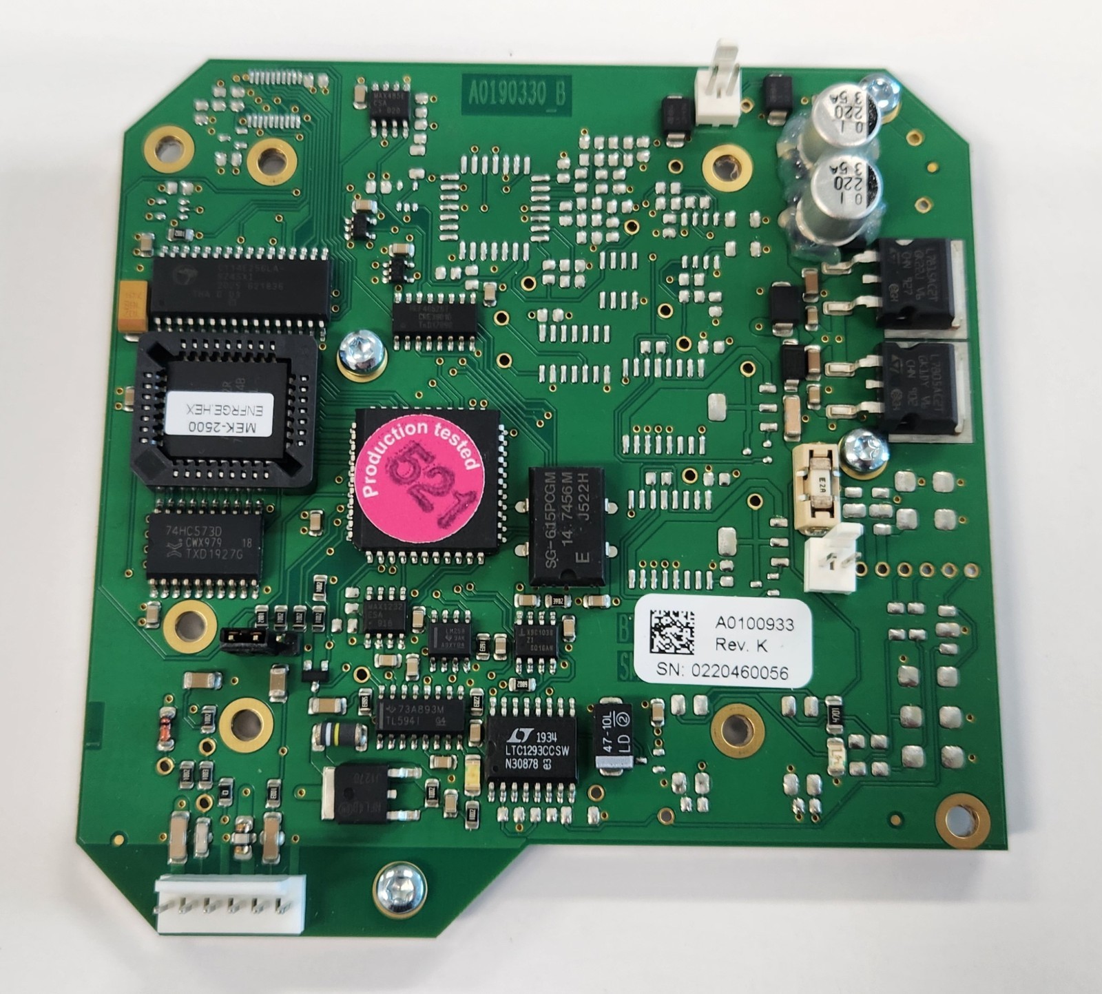 BTG MEK-2500 Sensor Card (P/N A0100933)
