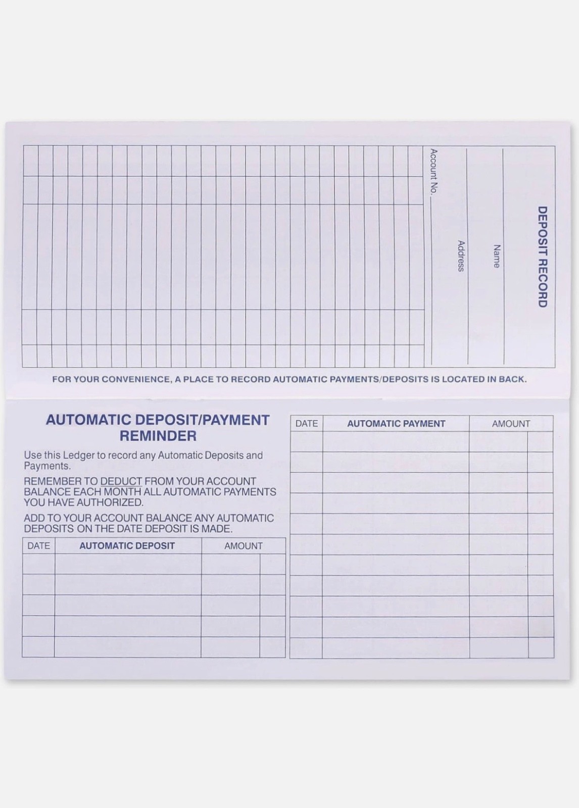 24 PCS Check Registers for Personal Checkbook, Easy to Read Checkbook Register