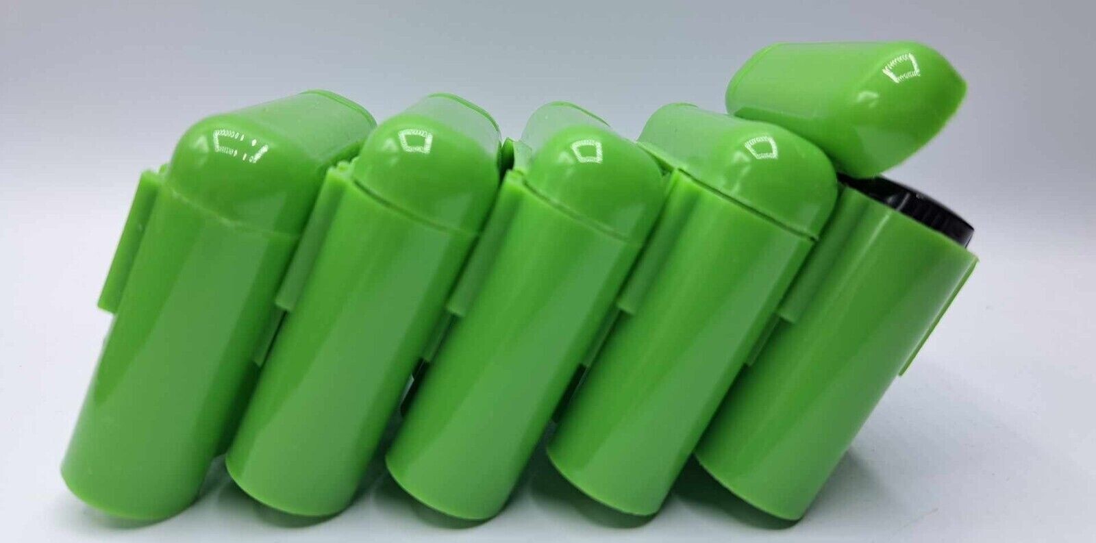 4x 1oz Gold Vials & Storage Carry Case Dredge Panning Mining Prospect GREEN 001
