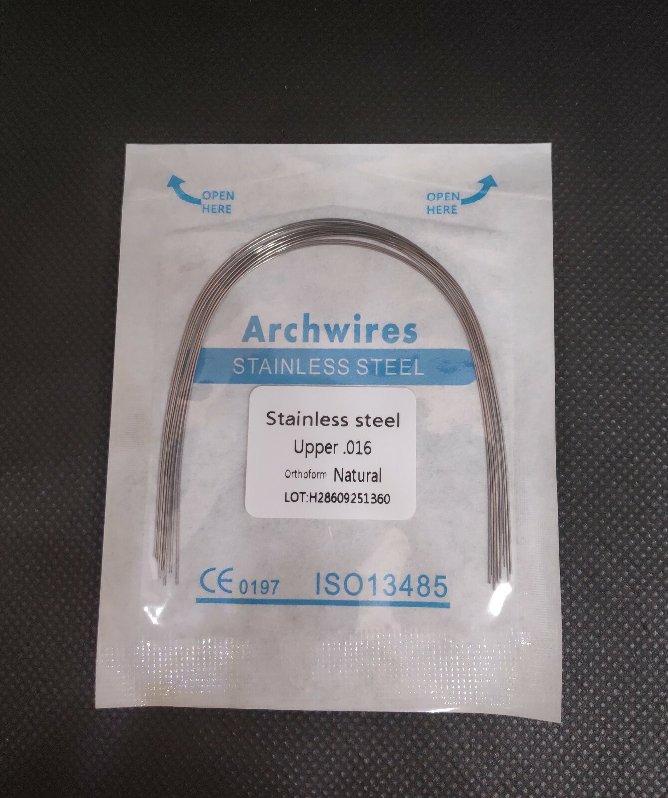 100Pcs 10Packs Dental Orthodontic Stainless Steel Arch Wires Round Natural Form