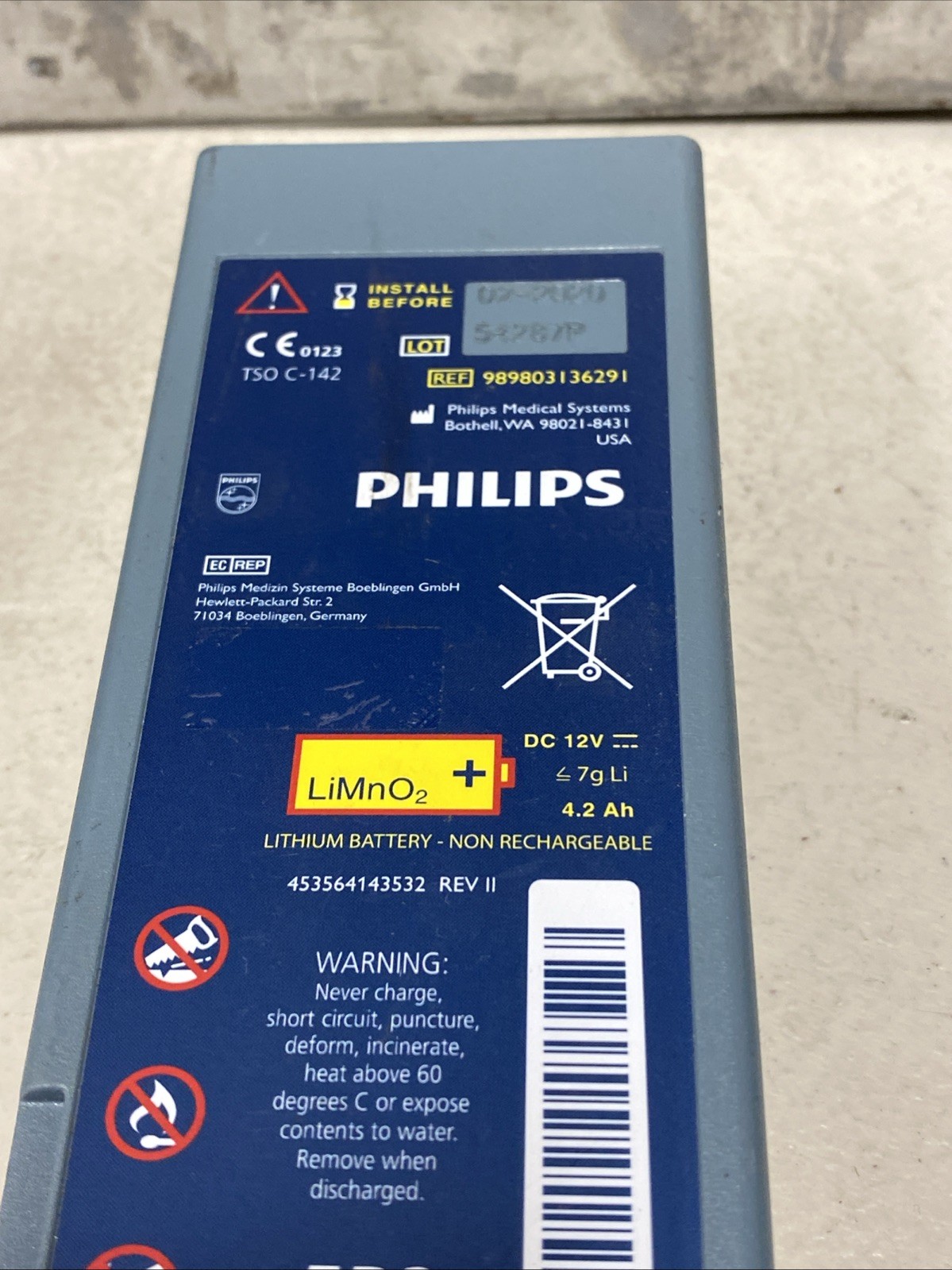 Genuine PHILIPS M3863A M3860A M3840A M3841A Battery for Philips Forerunner 2 FR2