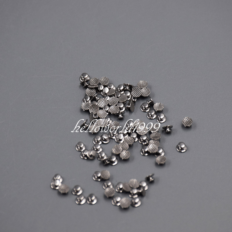 100 Pcs/10packs Dental Orthodontic Lingual Buttons Bondable Round Base Mesh