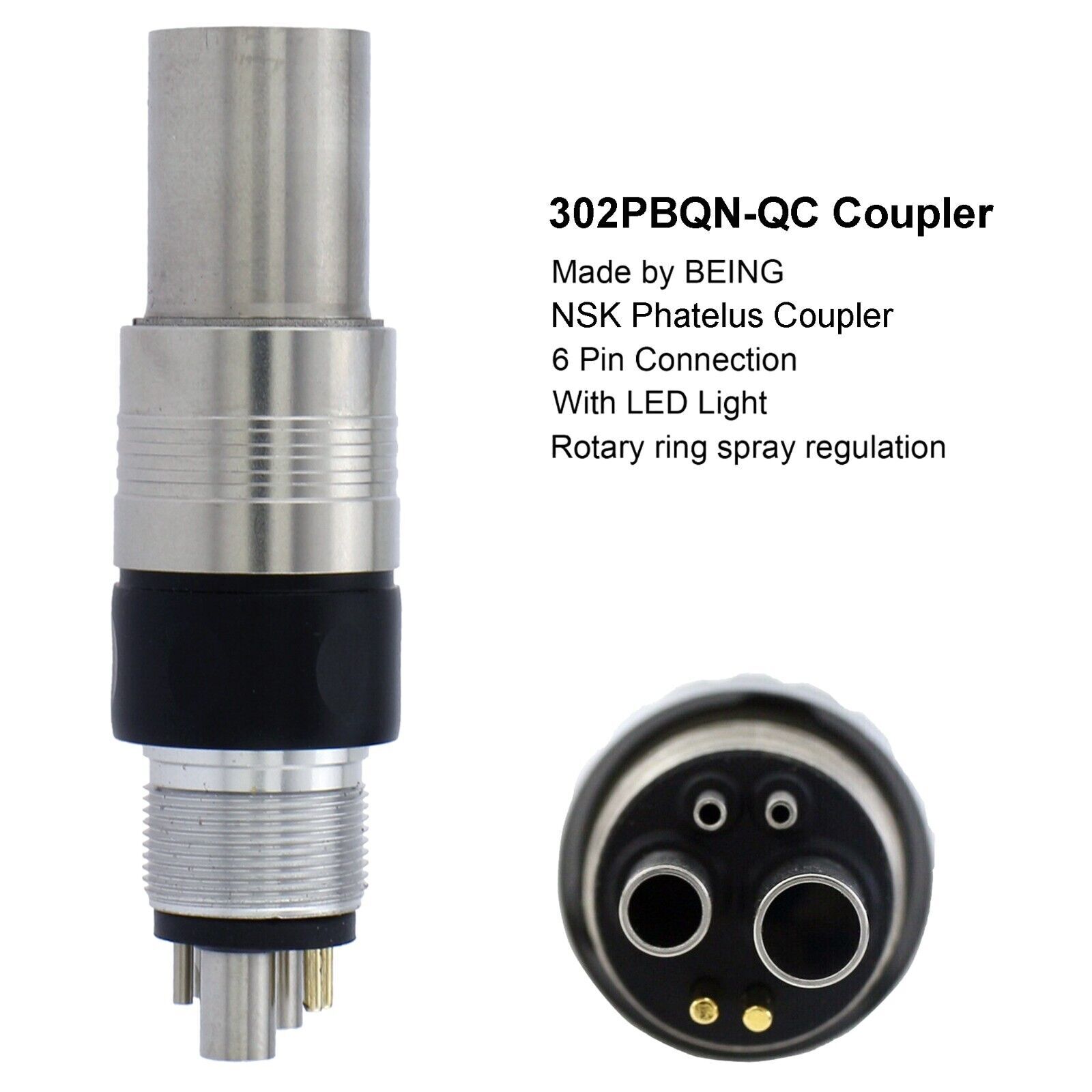 BEING Dental 45° Angle Surgical Handpiece High Speed Fiber Optic NSK Coupler 6H