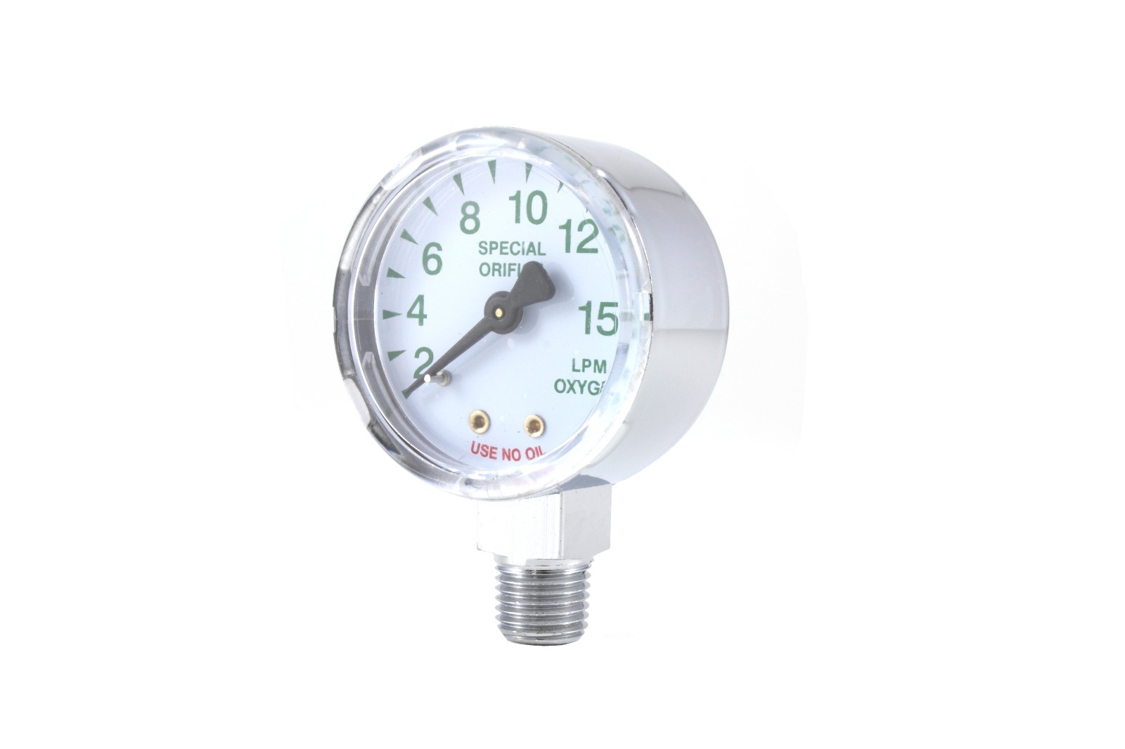 0-4000 psi and 0-15 LPM Gauges for Oxygen Regulator – 2 inches (PAIR)