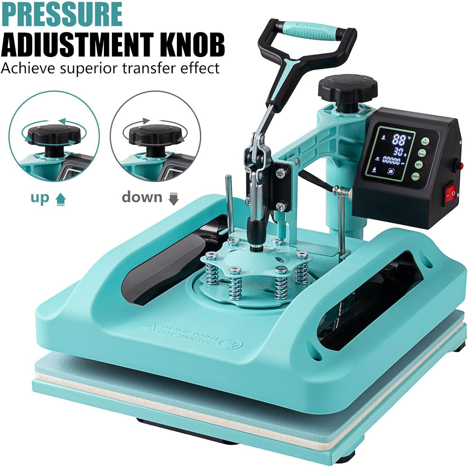 5 in 1 Heat Press Machine 15″x15″ T-Shirt Transfer Sublimation W. 30OZ Tumbler