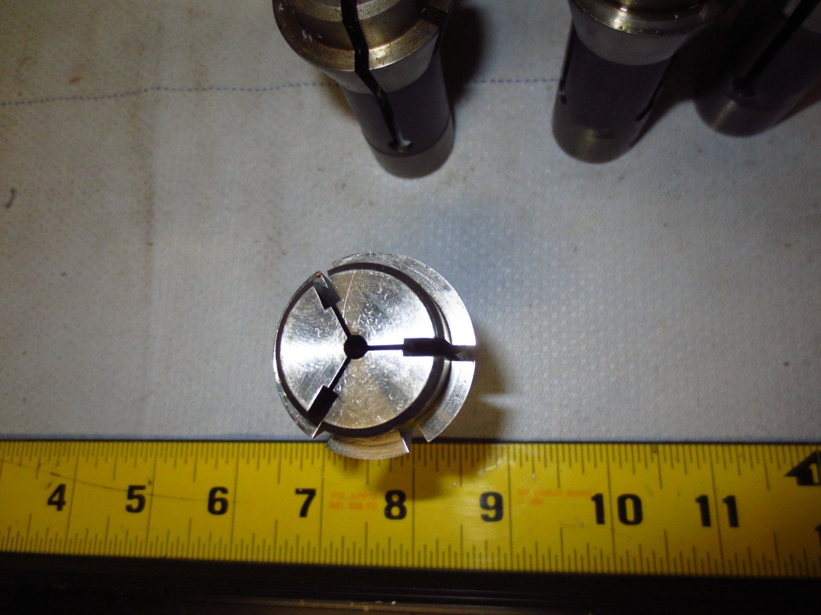 Lot of 12 S & M TF25 HEX, Round, Square Collets Southwick & Meister S&M