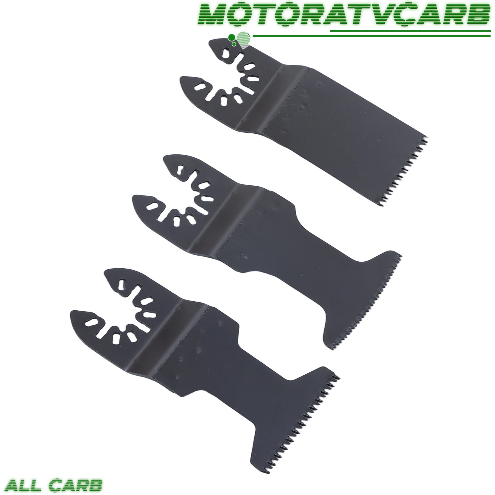 ALL-CARB Upgarded 25Pcs Multi Tool Blades Set Includes 5 Types Saw Blades Black