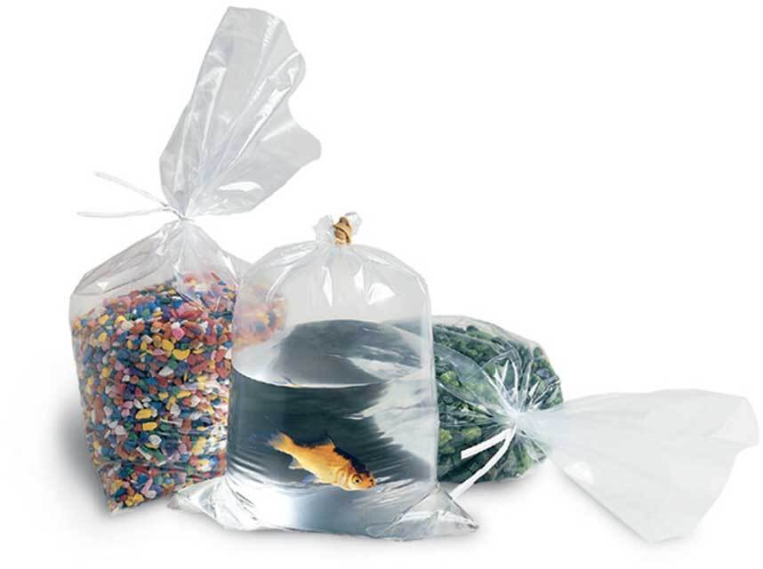 Clear Poly Bags 1.5-Mil Flat Open Top Plastic Packaging Packing Multiple Sizes