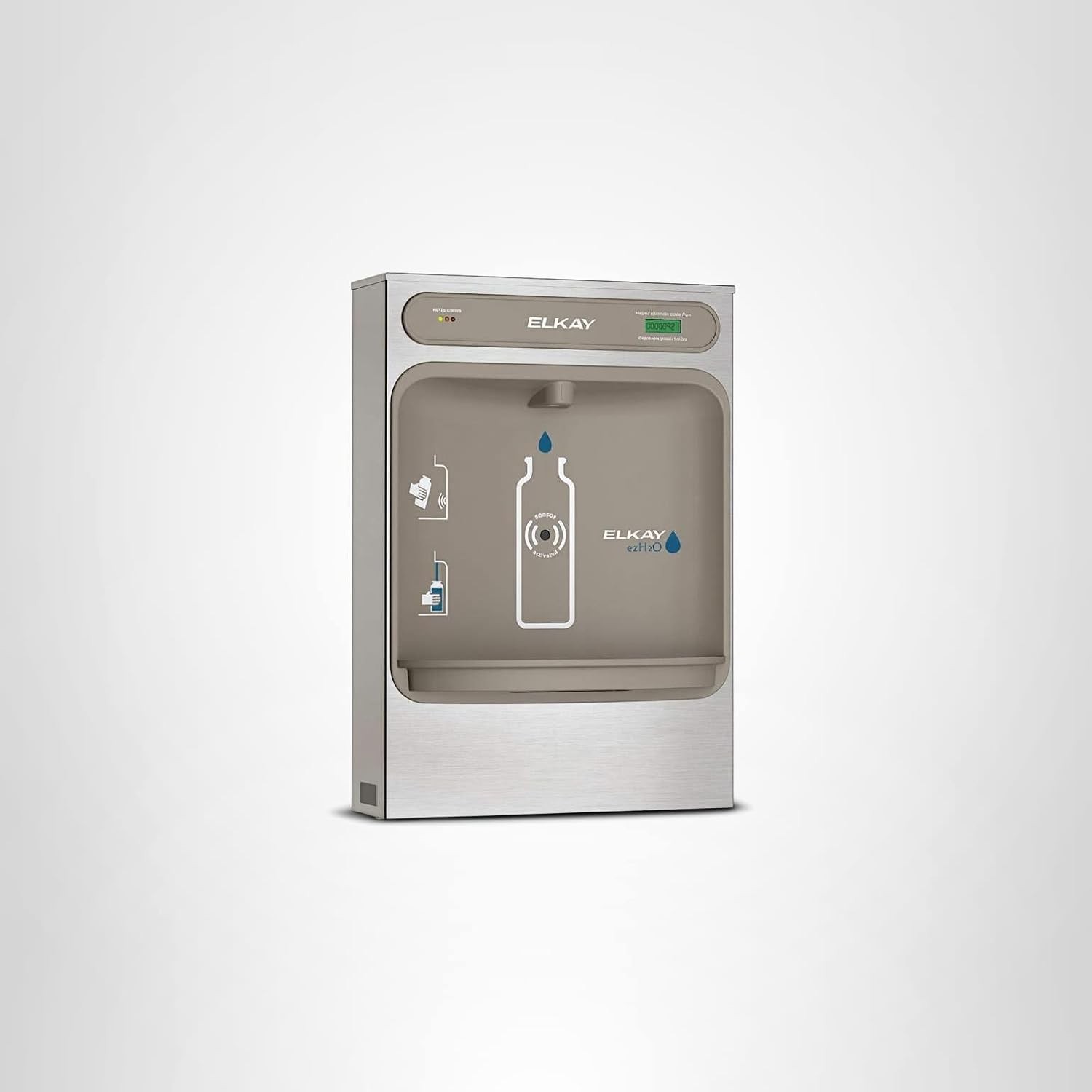 Elkay LZWSSM Bottle Filling Station Surface Mount Filtered Stainless Steel – NEW