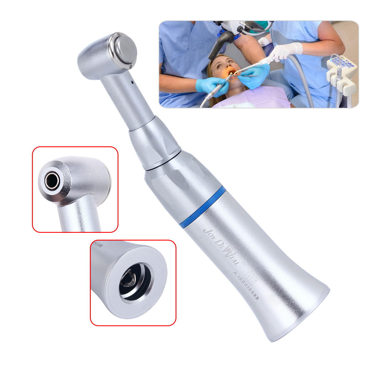 Dental Low Slow Speed Handpiece Contra Angle Push Button E-Type