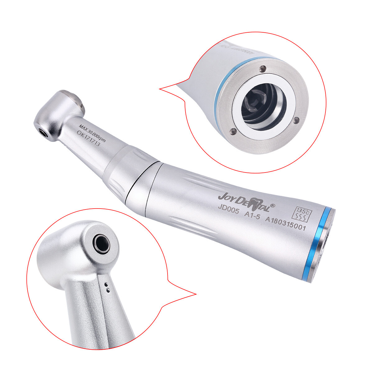 Dental Internal Water Spray Contra Angle E-type Low Speed Handpiece