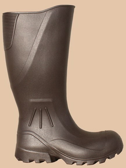 BROWN WATERPROOF PROTECTIVE RAIN WORK BOOTS Hunting Fishing Farming Garden Mud