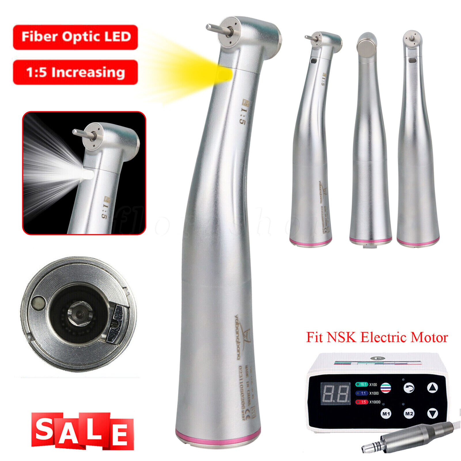 Bien Air Classic CA 1:5L 1:5 L Fiber Optic Contra Angle Electric Handpiece New