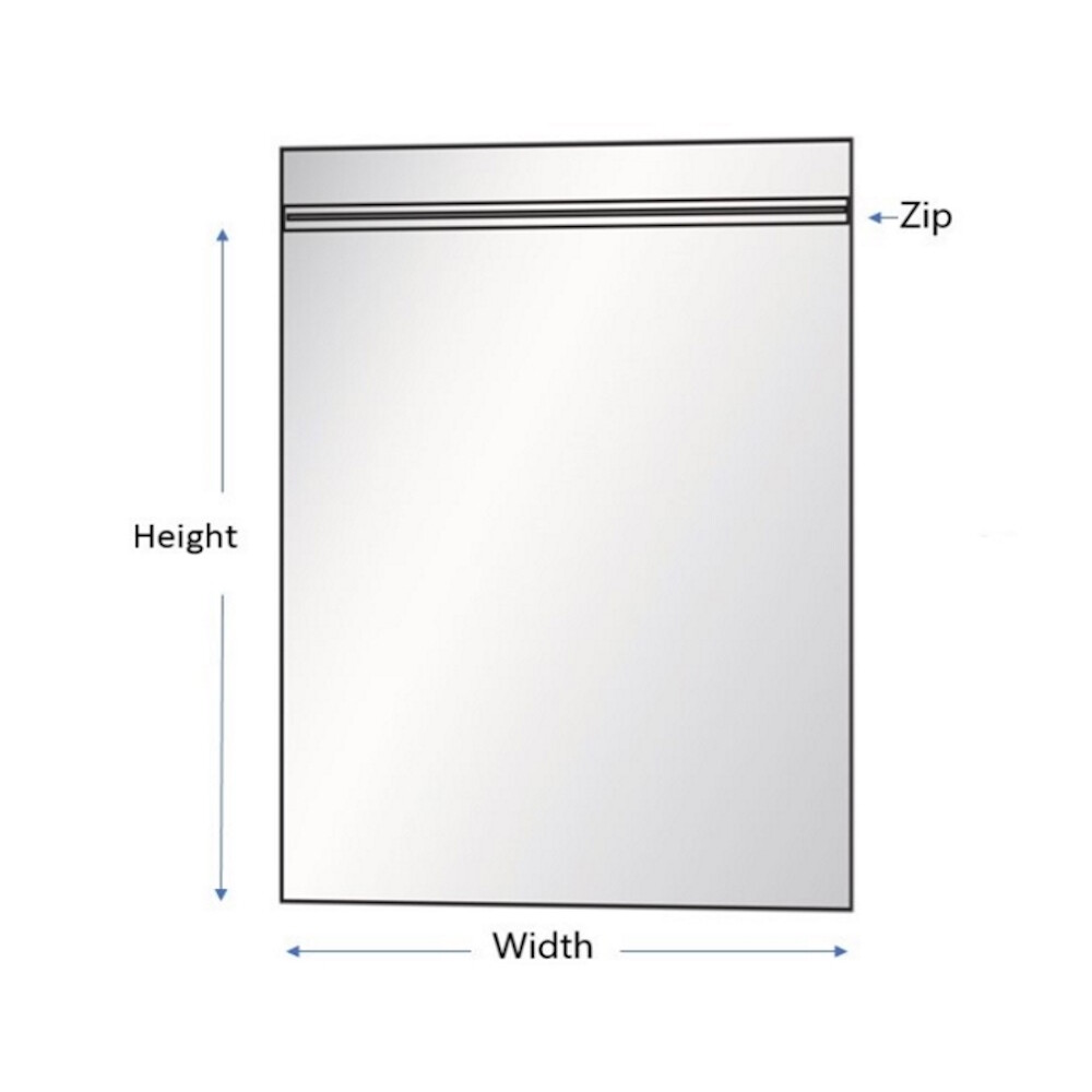 Clear Plastic 2 Mil Reclosable Zip bags 12″ x 15″