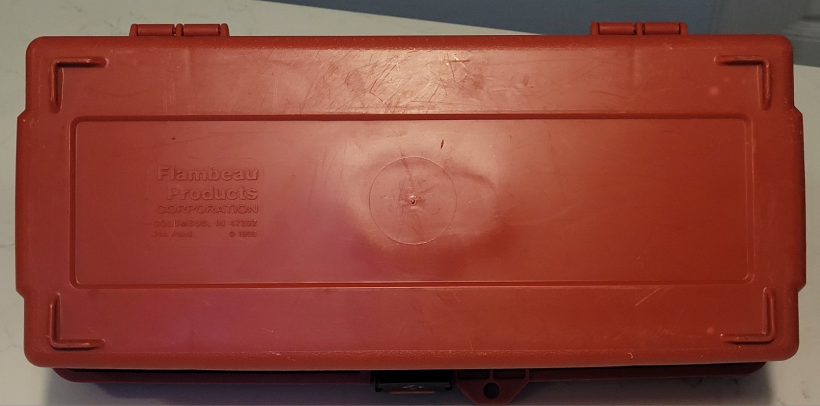 Flambeau 47202 Tool Box Plastic Red 14-1/2 In W X 7-1/2 In D X 5 In H