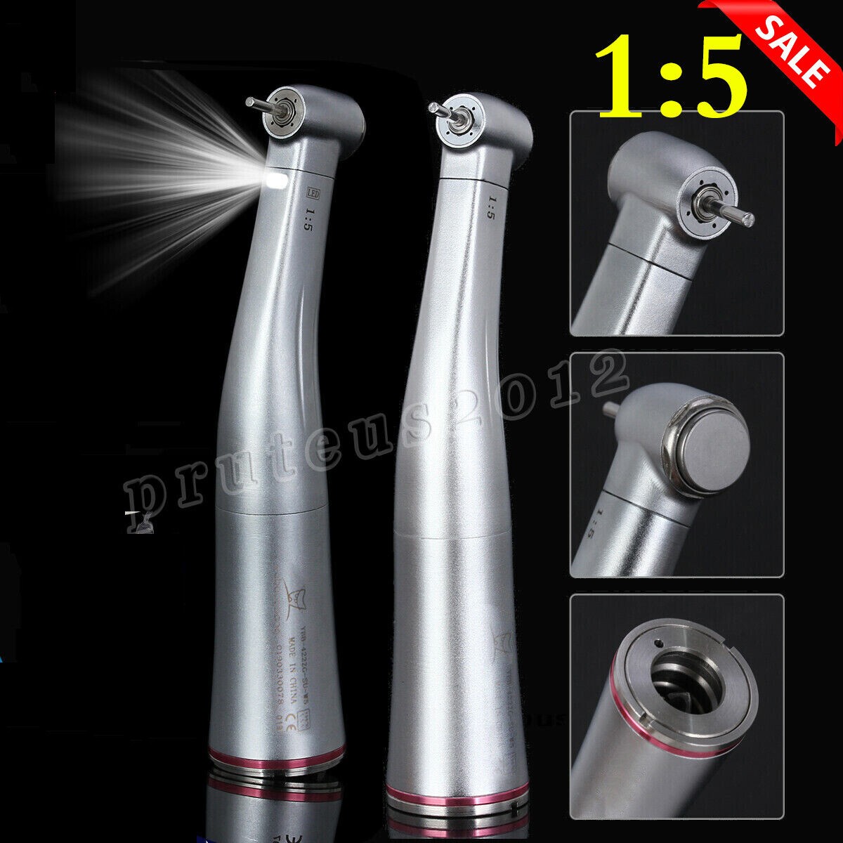 NSK Ti-MAX X95L Type Dental 1:5 (Fiber Optic) Contra Angle Handpiece LED Turbine
