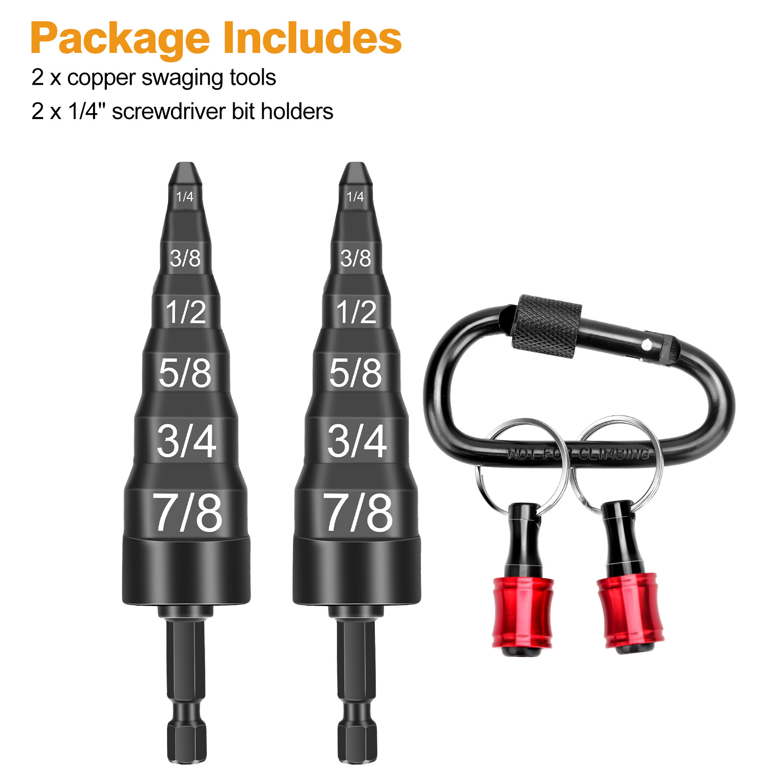6-in-1 HVAC Repair Tool Copper Pipe Flaring & Swaging Kit 1/4″ to 7/8″ Sizes