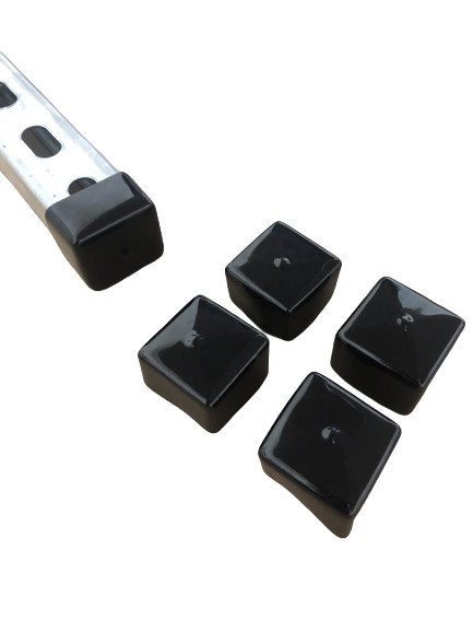 Pack of 10 Black End Strut Caps 1-5/8″ Plastic Vinyl Uni-Strut Safety Caps