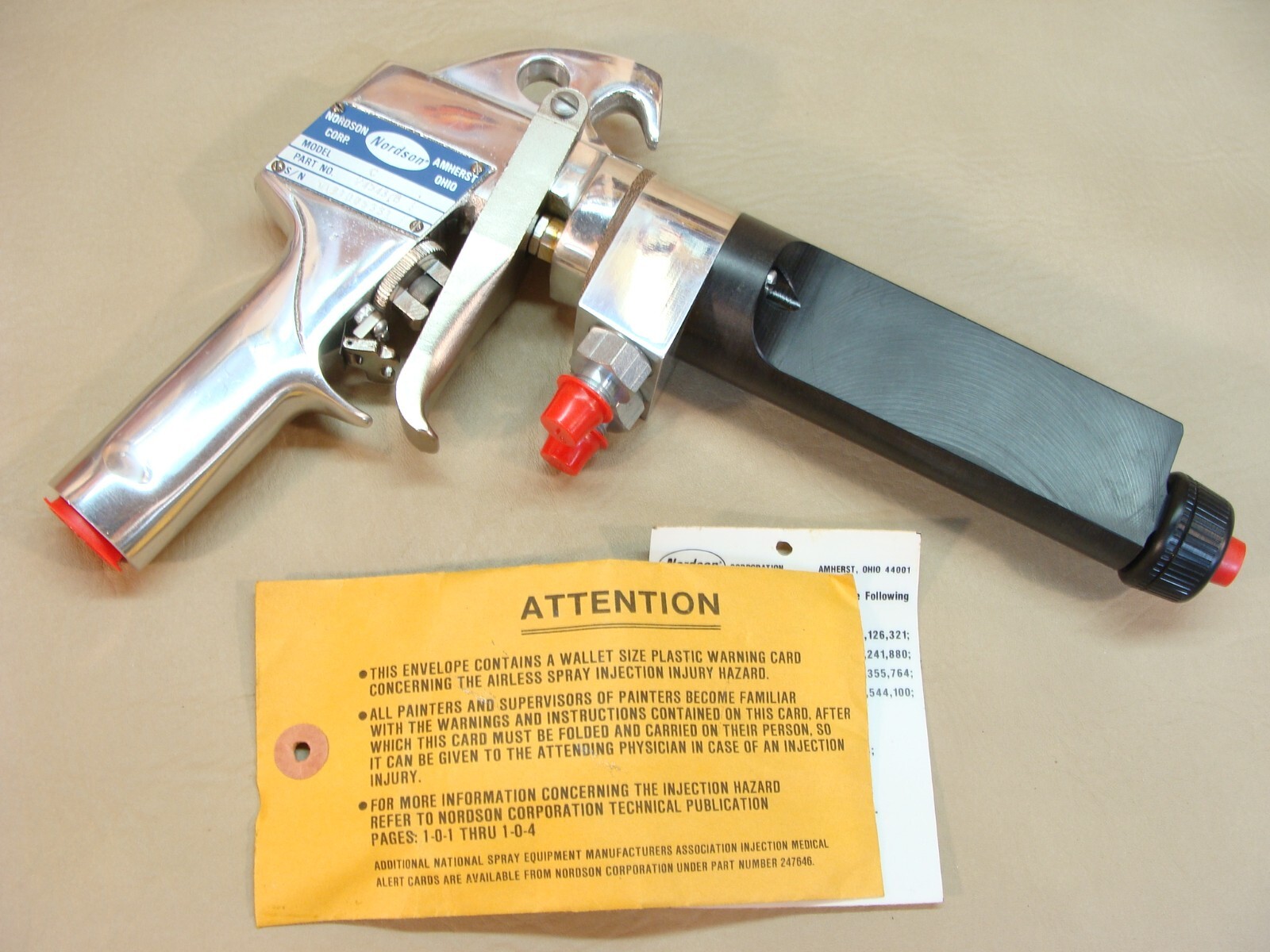 NEW NOS NORDSON Model C electrostatic airless spray gun 245437B