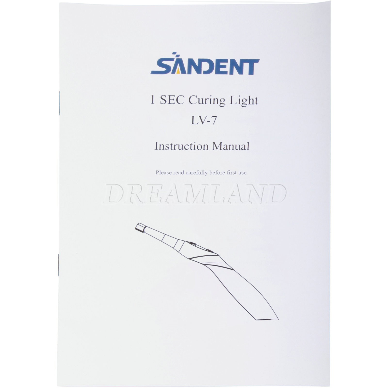 NEW 1S LED Dental Curing Light Lamp Cordless metal head 2300mw/cm2 black