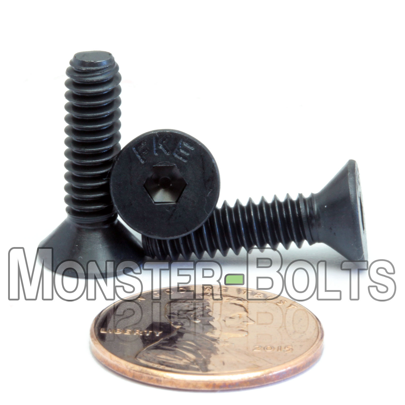 #10-24 Flat Head Socket Cap Screws, 82° Countersunk Alloy Steel Black Oxide SAE
