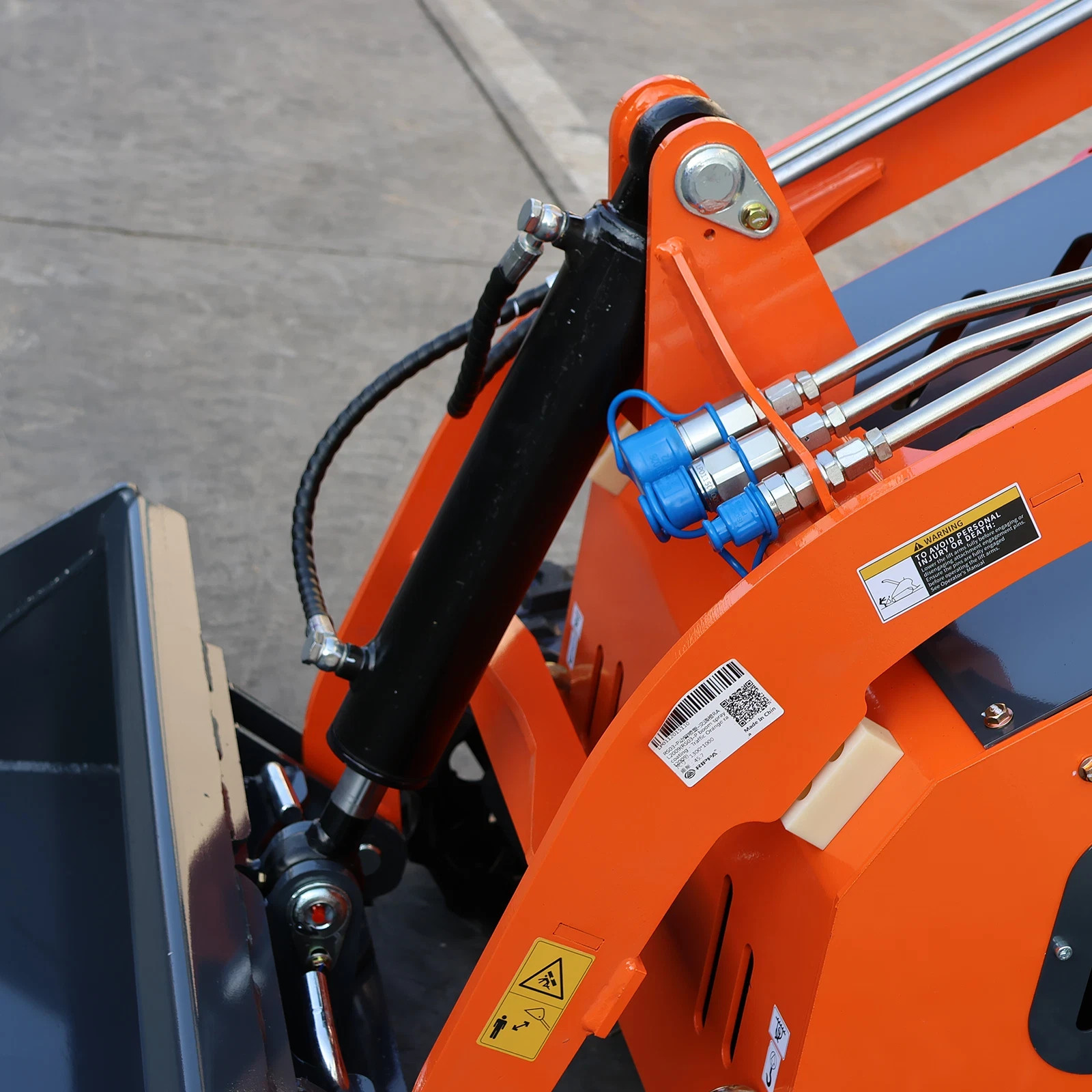 24HP Mini Track Skid Steer Loader, RATO 2-Cylinder Engine, 3-Pump Hydraulic Syst