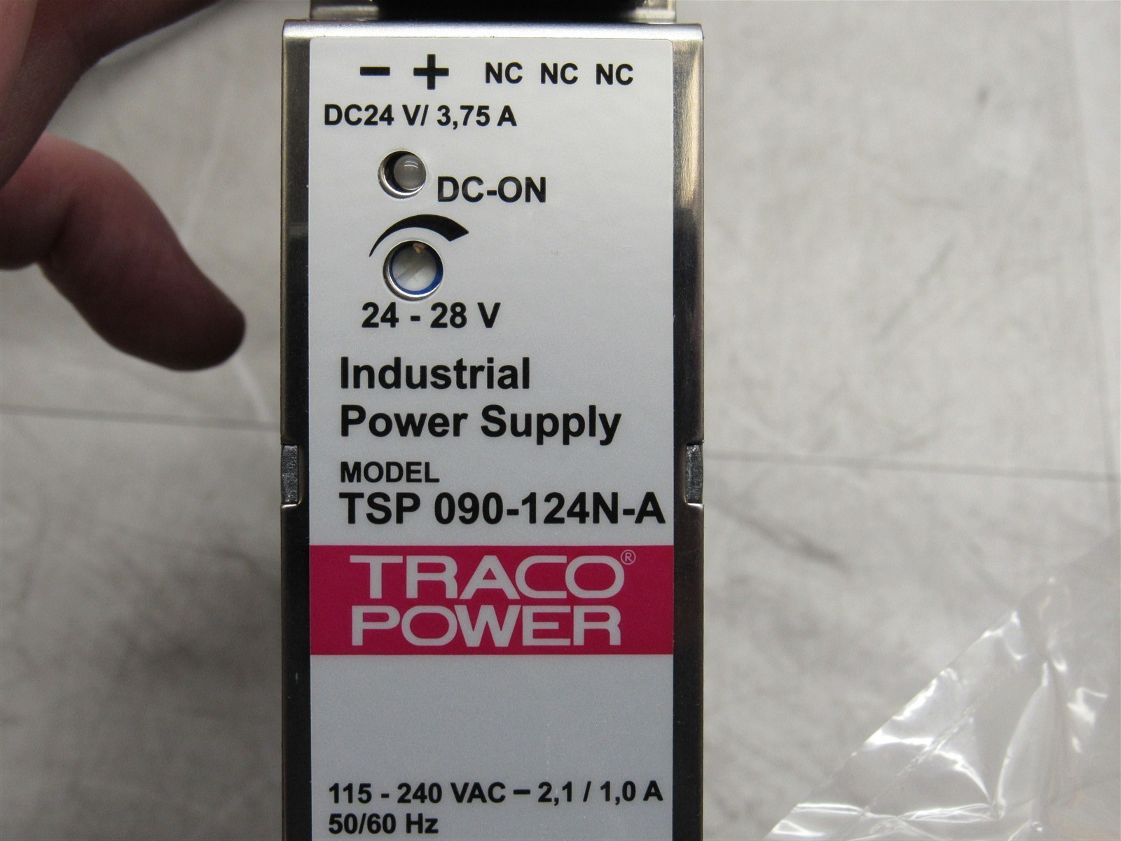 4 LOT – NEW TRACO POWER TSP 090-124N-A 24V POWER SUPPLY w/ CABLES
