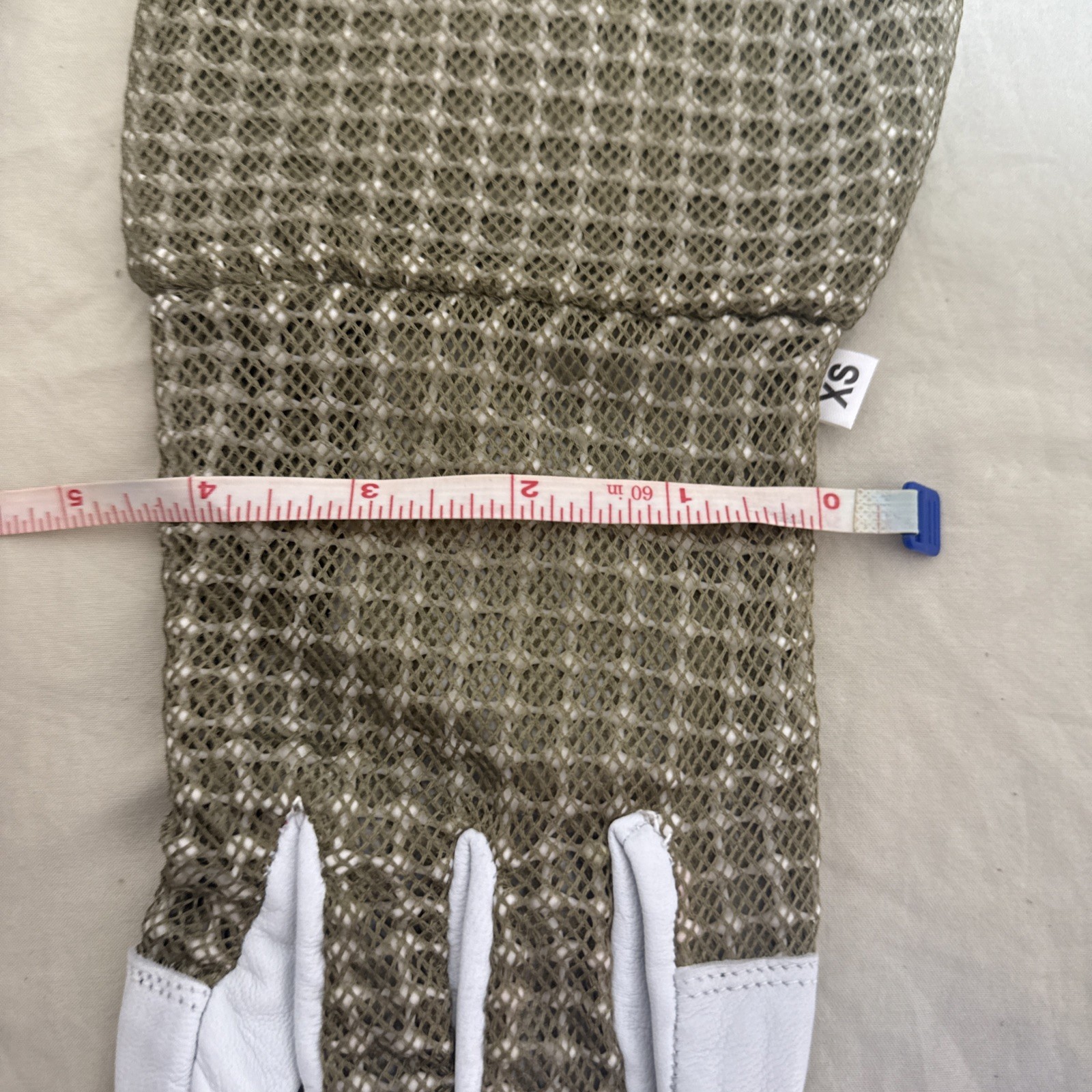 Honey Bee Vented Hand Glove Goat Skin Brown Short XSMALL 3 Layer Protection USA!