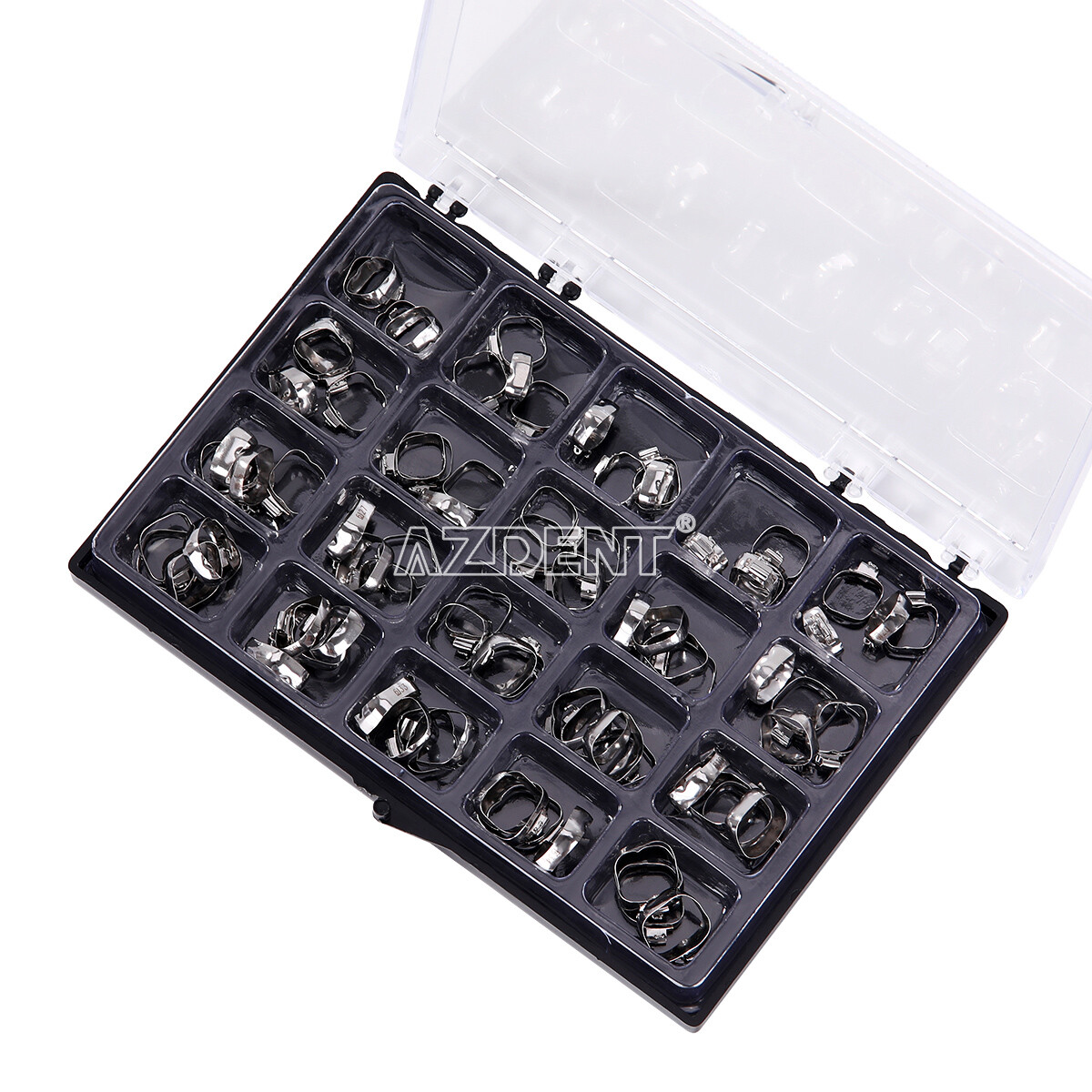 AZDENT Dental Orthodontic Bands With Buccal Tube 1st Molar Roth/MBT 022″ 16#-35