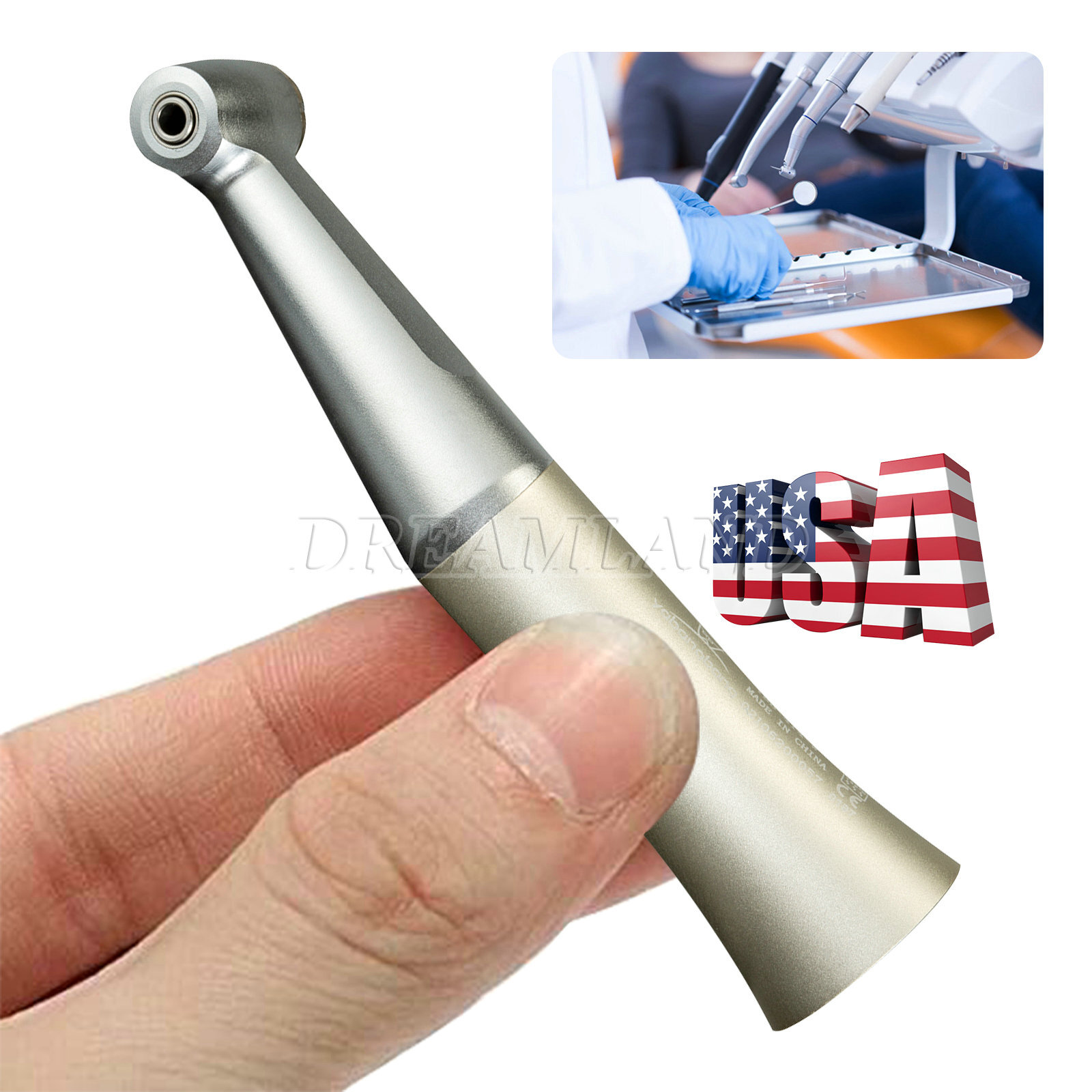Yabangbang Dental 1:1 (LED Fiber Optic) Slow Low Speed Handpiece E-type Fit NSK