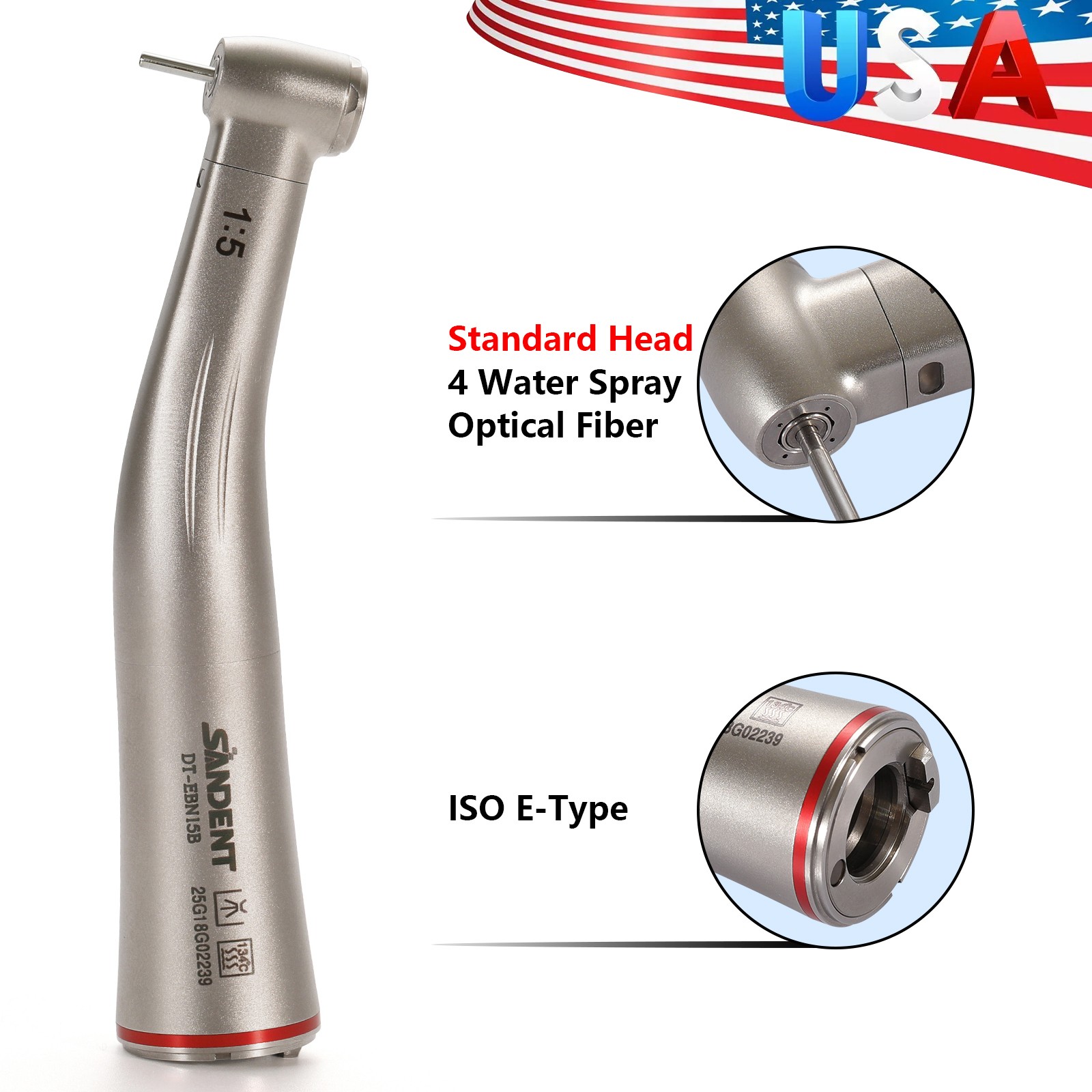 Dental Ultrasonic Piezo Scaler with Handpiece Tips fit EMS/ Cavitron FDA 119USD