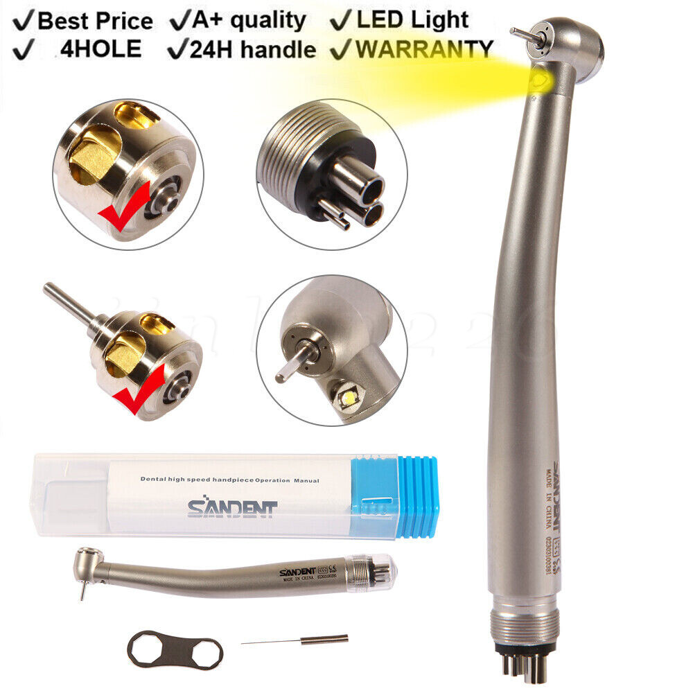 NSK Style Dental Fiber Optic LED E-generator high speed handpiece 4HOLE SDM