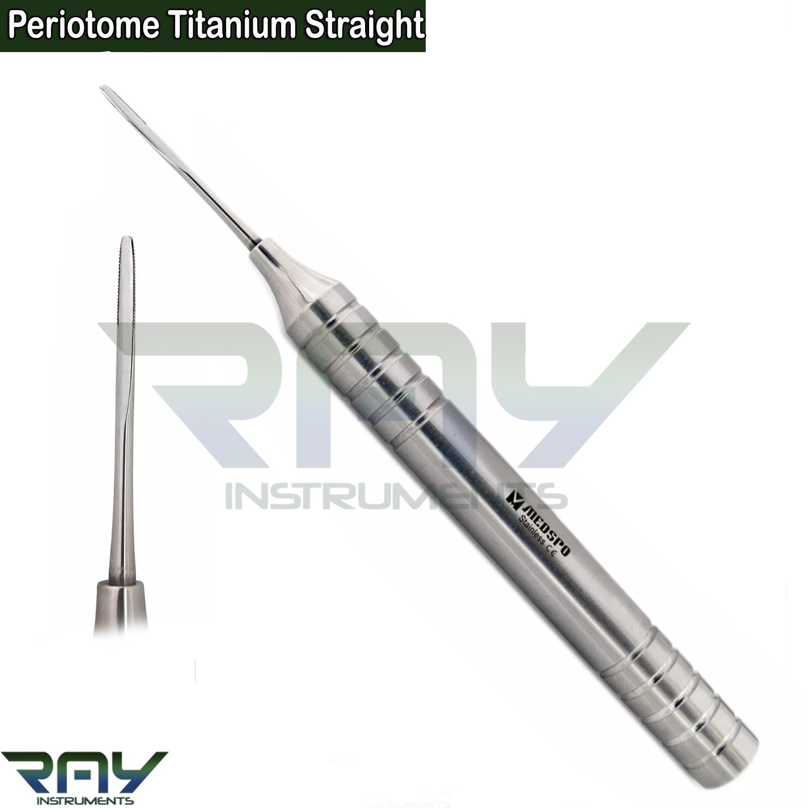 Set Of 3 Dental Periodontal Flex Periotome Titanium Tooth Extraction Instruments